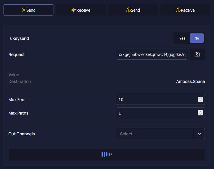 The payment will hang when paying this HODL invoice. This is normal. The payment dialog can be closed after the payment is initiated.